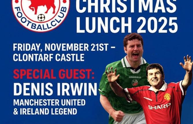 Clontarf FC Christmas Lunch Nov 21st 2025
